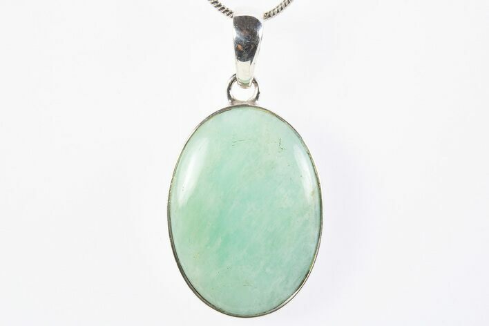 Chatoyant Amazonite Pendant (Necklace) - Sterling Silver #305006